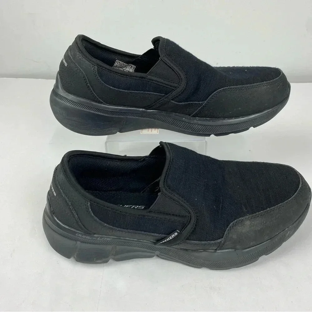 Skechers Mens 8.5 Black Equalizer Bluegate Loafer Slip On Comfort Shoe Relaxed